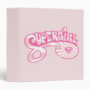 Classeur Supergirl Rose Logo Star Burn