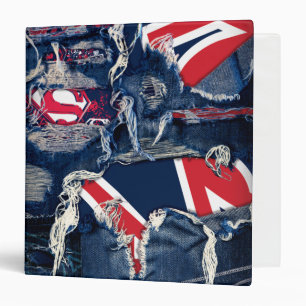 Classeur Supergirl rouge, blanc et bleu