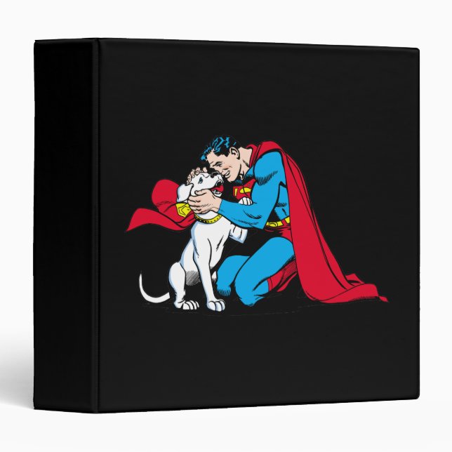 Classeur Superman et Krypto (Devant/Côté)