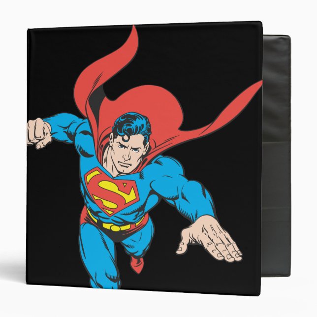Classeur Superman fait un bond en avant (Devant/Intérieur)