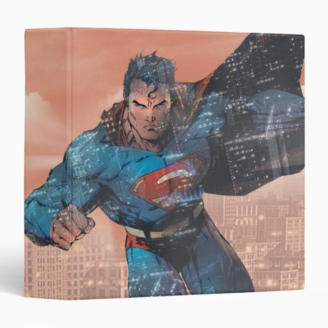 Classeur Superman - Rouge (Devant/Côté)