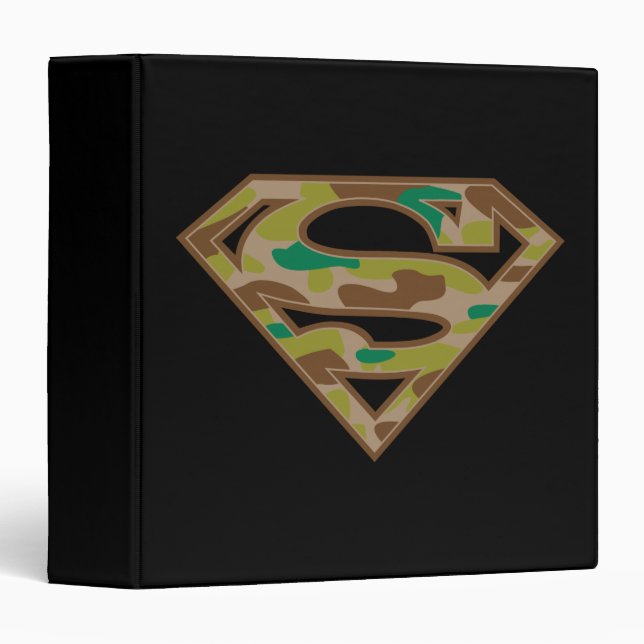 Classeur Superman S-Shield | Logo Camouflage (Devant/Côté)