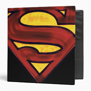 Classeur Superman S-Shield   Logo rouge foncé