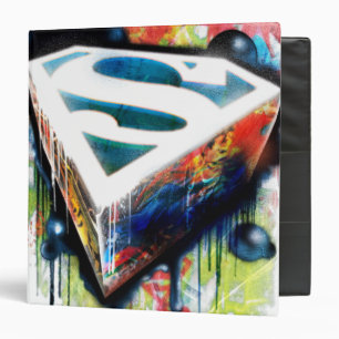 Classeur Superman Stylisé Logo Urban Graffiti