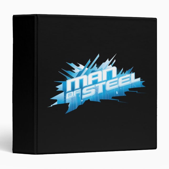 Classeur Superman Stylisé | Man of Steel - Ice Logo (Devant/Côté)