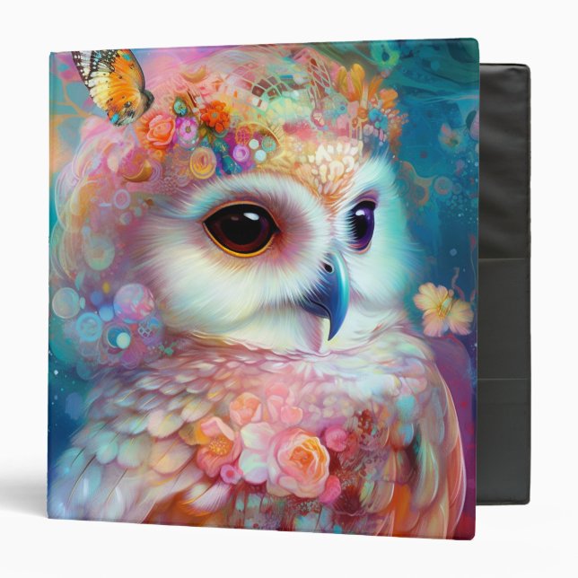 Classeur Surreal Owl Imaginaire Art (Devant/Intérieur)