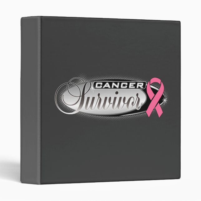 Classeur Survivant du cancer du sein (Devant/Côté)