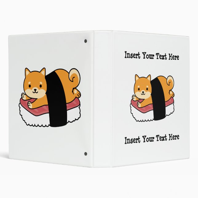 Classeur Sushi Shiba Inu - Cuite japonaise de chien (Arrière-plan)