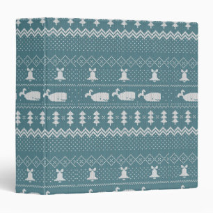 Classeur Sweat de Noël Motif Knished Baleine Scandi