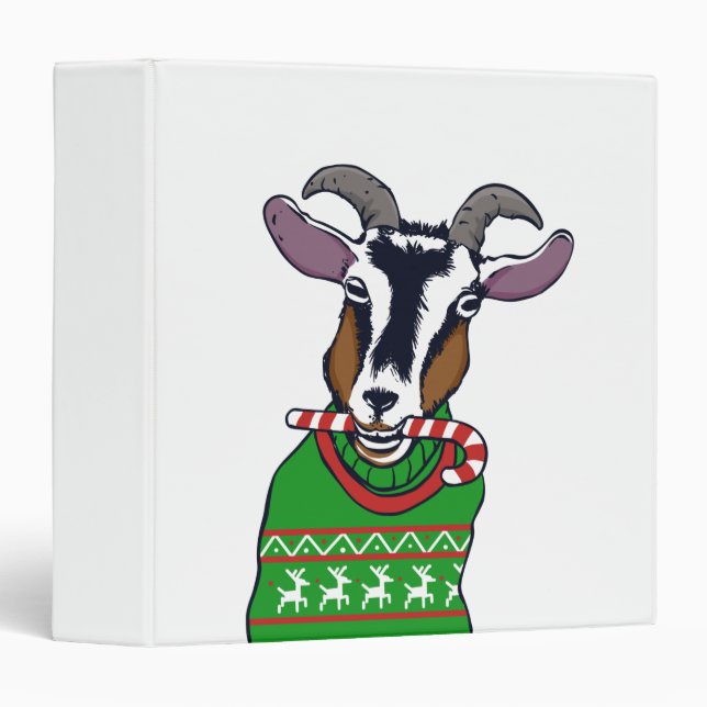 Classeur Sweater de Goat Christmas (Devant/Côté)