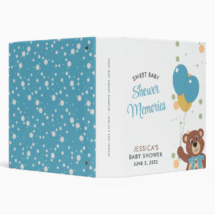 Classeur Sweet Bear Cub Baby Boy Baby shower Photo Album
