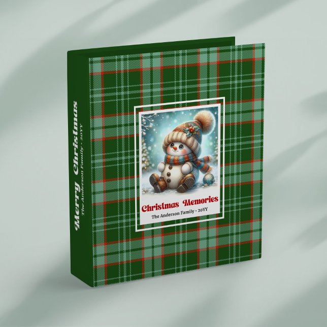 Classeur Sweet Christmas snowman holiday binder editable (Sweet Christmas snowman holiday binder editable)
