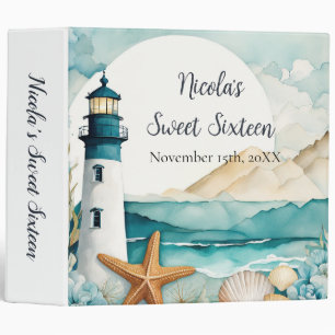 Classeur Sweet sixteen phare Nautique Anniversaire