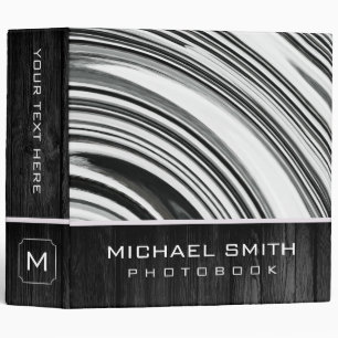 Classeur Swirl moderne Livres photos Abstraits Bois Look #9