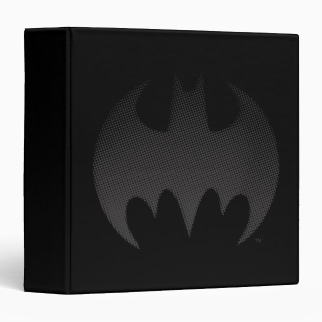 Classeur Symbole Batman | Black White Fade Logo (Devant/Côté)