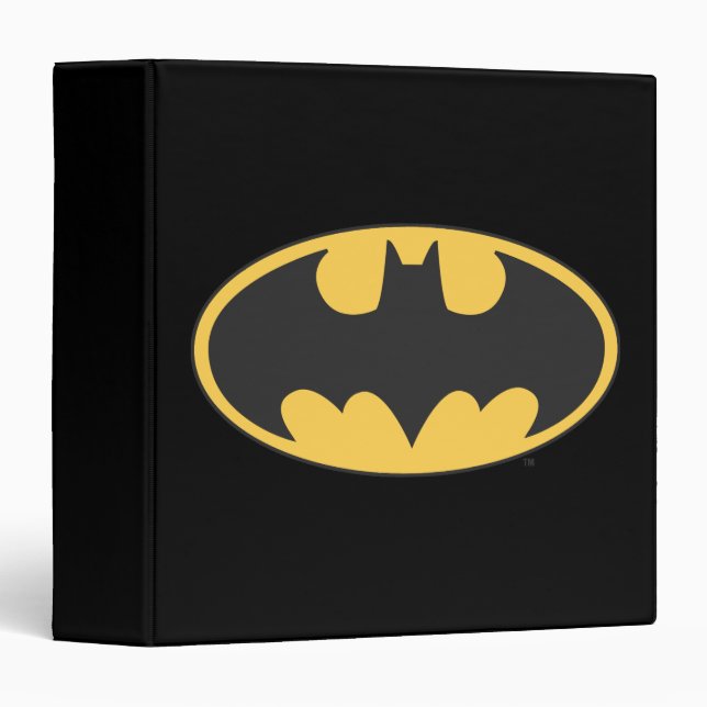 Classeur Symbole Batman | Logo ovale (Devant/Côté)