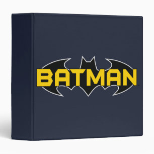 Classeur Symbole Batman   Nom Logo jaune et noir