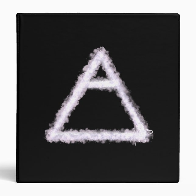 Classeur Symbole d'alchimie de l'élément d'air émietté (Devant)