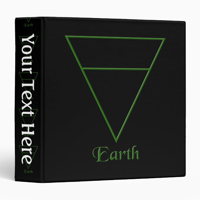 Classeur Symbole de l'élément Terre de Pagan (Devant/Côté)