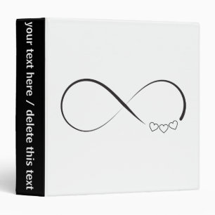 Classeur Symbole des coeurs d'infini