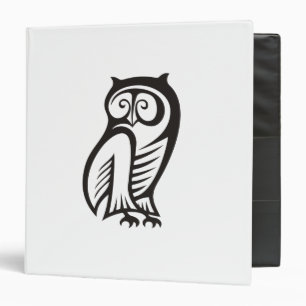 Classeur Symbole hibou noir