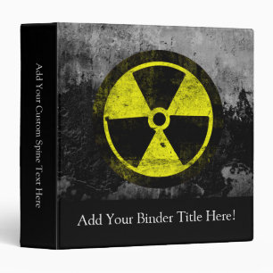 Classeur Symbole radioactif Grunge