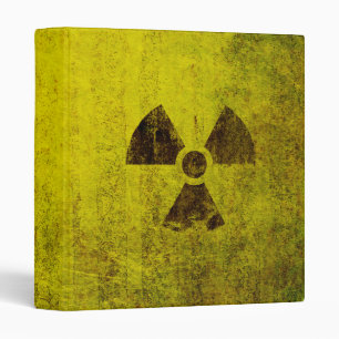 Classeur Symbole radioactif rouillé