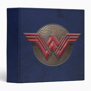 Classeur Symbole Wonder Woman sur les cercles concentrés
