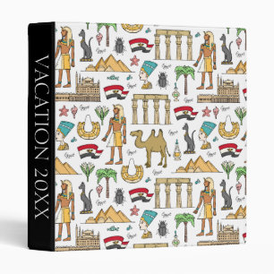 Classeur Symboles de couleur de motif de l'Egypte