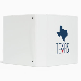 Classeur Symboles du Texas, Texas, bleu marine