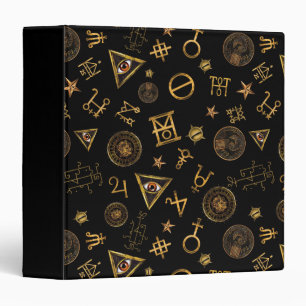 Classeur Symboles Magiques MACUSA™ Et Motif De Crêtes