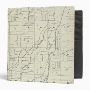 Classeur T19S R22E Carte de la section du comté de Tulare
