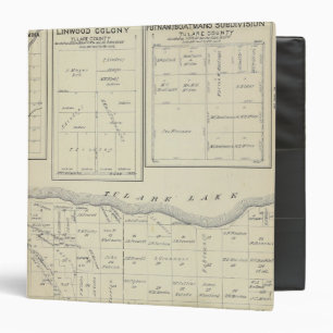 Classeur T23S R2021E Carte de la section du comté de Tular