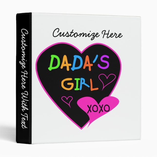 Classeur T-shirt fille de Dada, Mug, Bouton, Aimant, Plus (Devant/Côté)