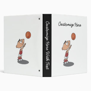 Classeur T-shirts et cadeaux de joueur de basket de garçon