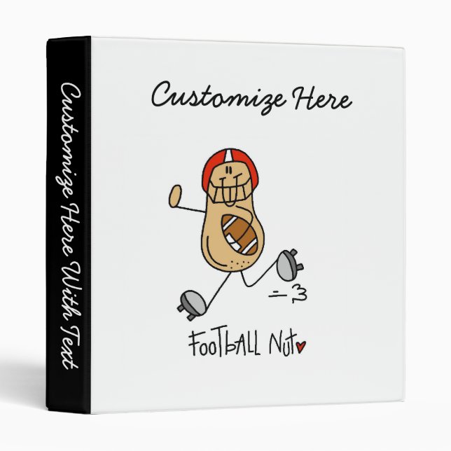 Classeur T-shirts et cadeaux d'écrou du football (Devant/Côté)
