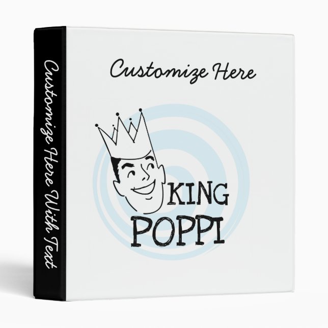 Classeur T-shirts et cadeaux King Poppi (Devant/Côté)