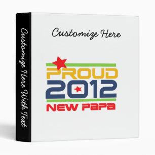 Classeur T-shirts et cadeaux Proud New Papa 2012