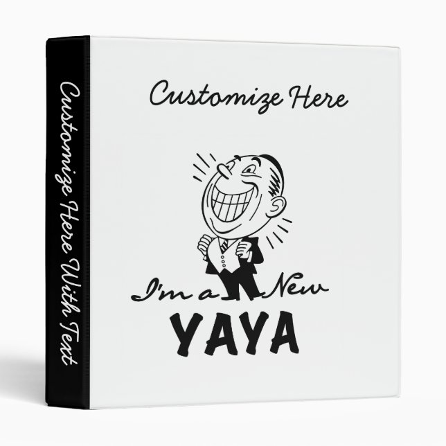 Classeur T-shirts et cadeaux Yaya Yaya souriants (Devant/Côté)