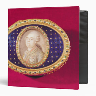 Classeur Tabatière avec une miniature de portrait de Louis
