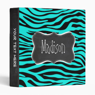 Classeur Tableau de bord ; Poster de animal bleu turquoise