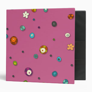 Classeur tache de fleur pop rose