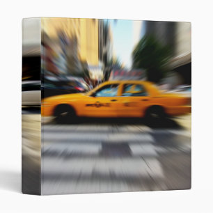 Classeur Tache floue jaune 1" de taxi de NYC album photos