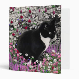 Classeur Taches de rousseur en fleurs II - chat de Kitty de