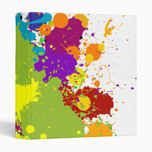 Classeur Taches d'encre colorées