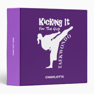 Classeur Taekwondo Martial Arts Girls mignonne Citation