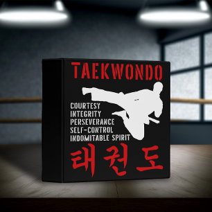 Classeur Taekwondo Tenets Martial Arts