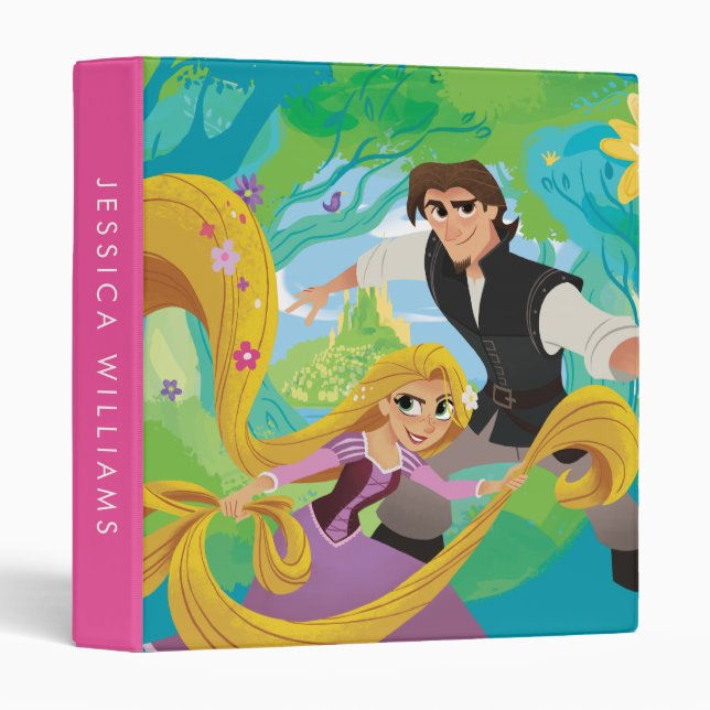 Classeur Tangé | Rapunzel & Eugene (Devant/Côté)