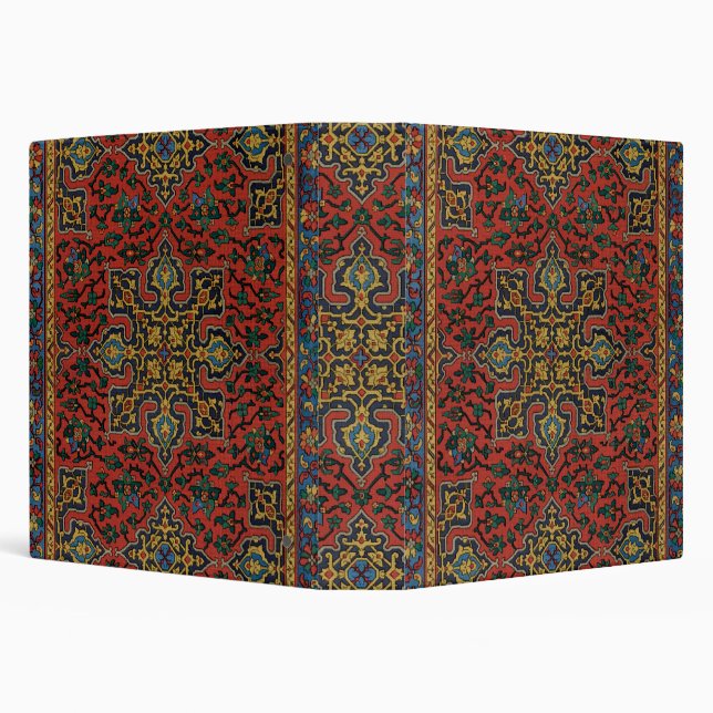 Classeur Tapis persan rouge bleu classique (Arrière-plan)