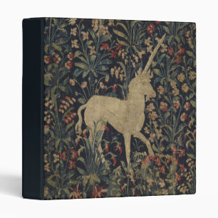 Classeur Tapisserie allégorique de "Millefleurs" avec des